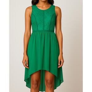 Casual Sleeveless Round Neck Short Fashion Dress lace details